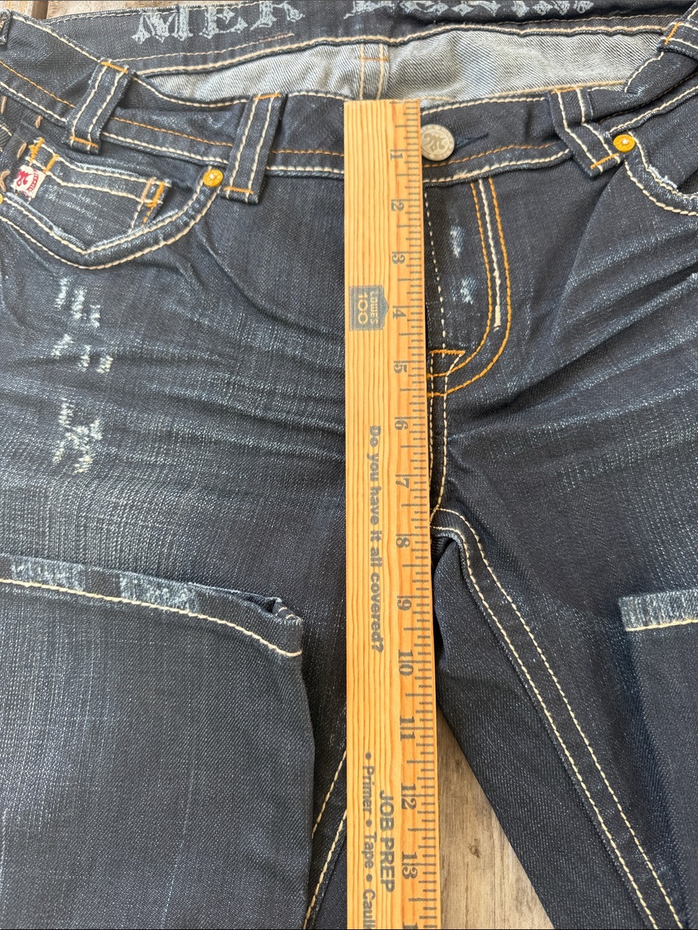 MEK Boot Cut Jeans in Medium Blue and Dark Blue 2 pairs Bootcut - Picture 10 of 14